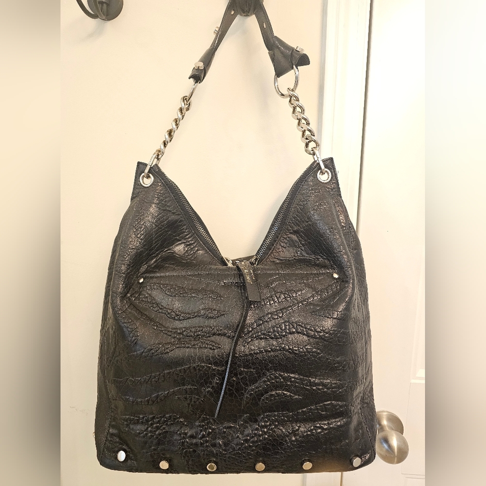 Jimmy Choo Scarlett Star Studs Black Noir